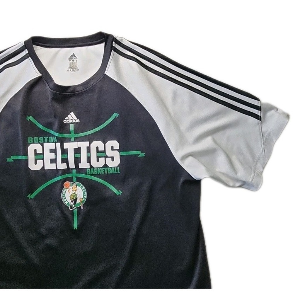 Boston Celtics Adidas RARE!! Short Sleeve Jersey Shirt Men's XL Fall 2012 EUC